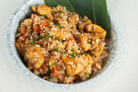 Тяхан с курицей 