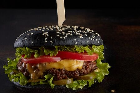 Мраморный BBQ бургер