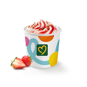 Мороженое Де Люкс с клубникой