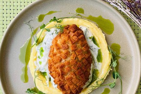 Пожарская котлета с картофельным пюре