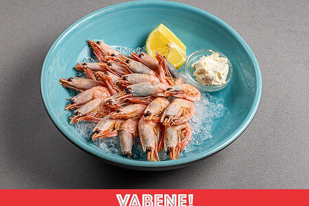 Креветки на льду