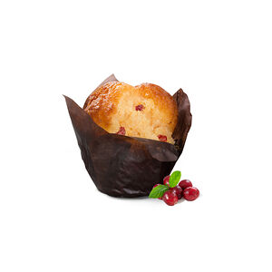 Маффин ванильный с клюквой