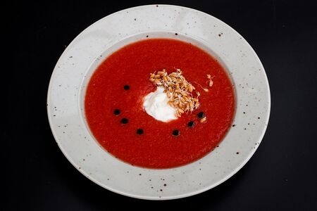 Суп гаспачо со страчателлой 