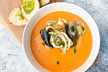 Суп Качукко с морепродуктами 