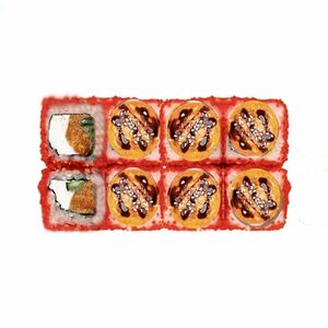 Запеченная Калифорния с лососем