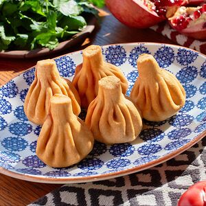 Жареные хинкали с бараниной