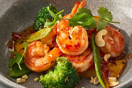 Креветки в азиатском стиле