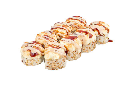 Запечённый ролл с цыплёнком и сыром