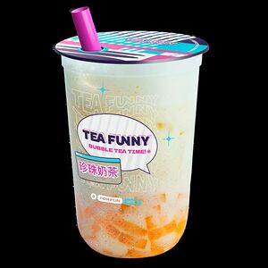 Милкшейк Ананас-Маракуйя с шариками вишня М