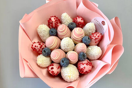 Букет Зефирка с голубикой №32