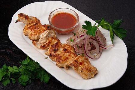 Шашлык из куриного филе