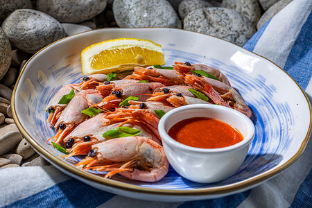 Креветки отварные