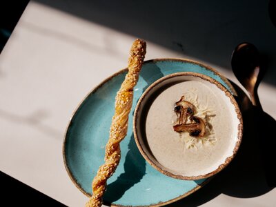 Крем-суп с шампиньонами