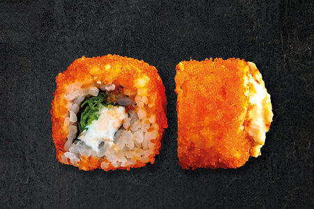 Ролл кани с ананасом кимчи