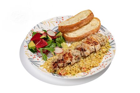 Шаурма на тарелке