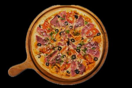 Пицца Делюкс на тонком тесте