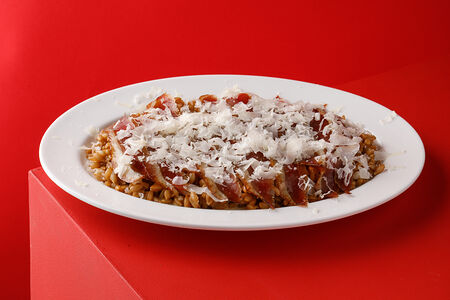 Полба с копченой утиной грудкой