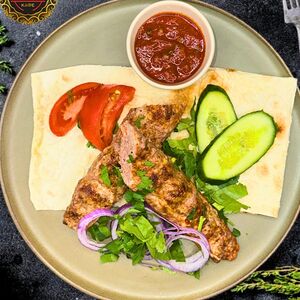 Люля-кебаб из свинины и говядины 