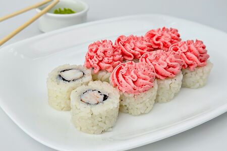 Ролл Лава с креветкой