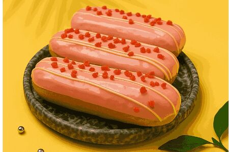 Эклер Малина-кокос