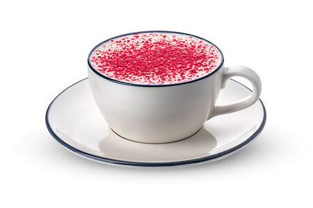 Пряный раф с малиной