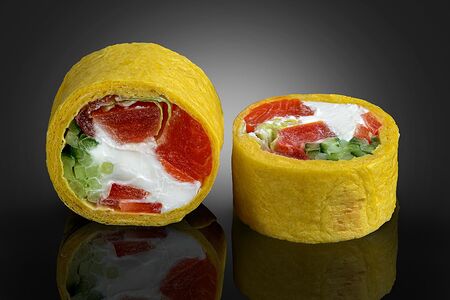 Тортилья с лососем 