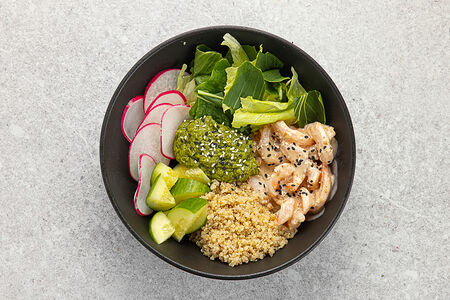 Боул с креветками