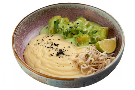 Треска васаби с пюре