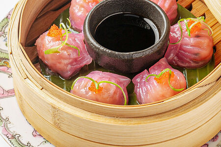 Димсамы с креветкой и крабом