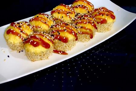 Запеченный с креветкой