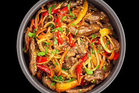 Удон с курицей 