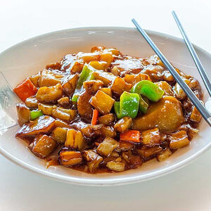 Баклажаны с картофелем