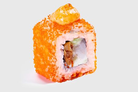 Запеченный с креветками и крем васаби