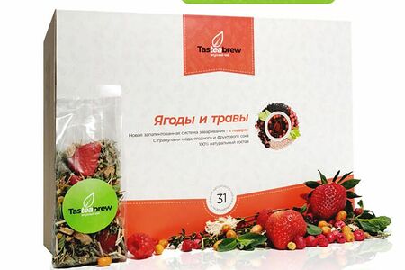 Набор авторского чая Ягоды и травы ( 31 порция чая и система заваривания в подарок)
