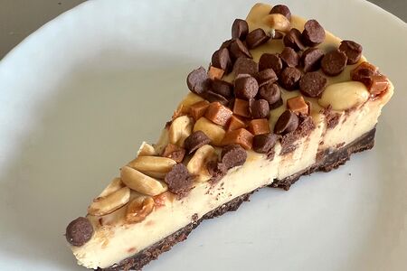 Чизкейк банановый с шоколадной крошкой