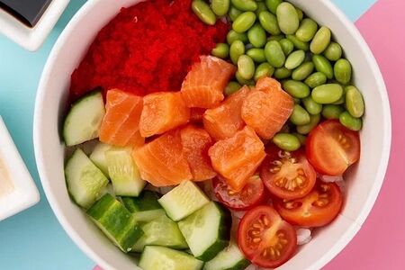 Поке с лососем