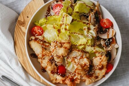 Салат с осьминогами