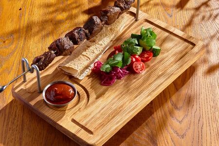 Шашлык из бараньей мякоти 