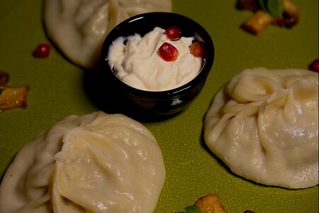 Манты с картофелем и грибами