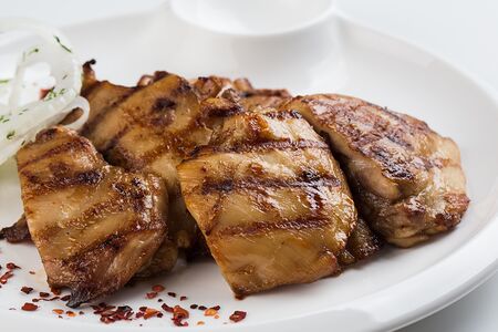 Шашлык из куриного бедра