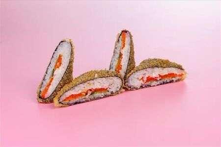 Брускетта с лососем