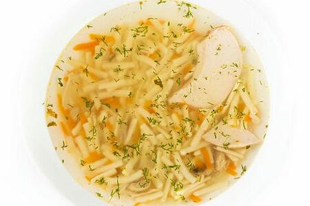 Суп лапша с курицей