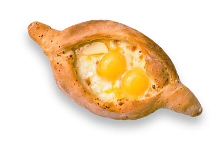 Хачапури лодочка - 2 яйца