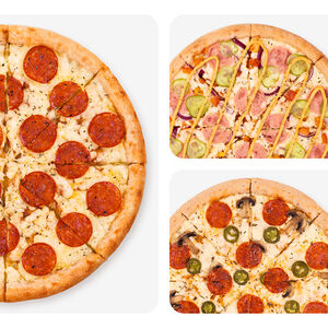 Комбо №5: Пиццы Пепперони, Чизбургер и Фиеста