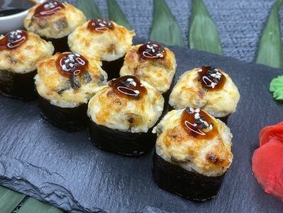 Запечённый с угрём в нори