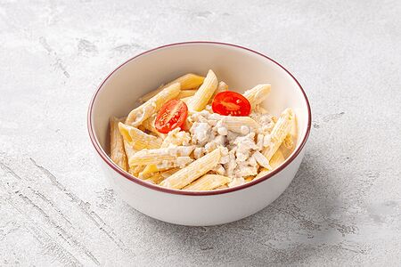 Макароны с курочкой в сливочном соусе