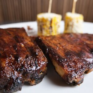 Свиные ребрышки барбекю