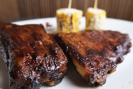 Свиные ребрышки барбекю