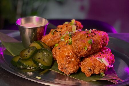 Куриные крылышки манго-чили