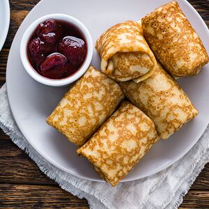 Блинчик с домашним творогом